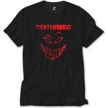 Z Zeplin Disturbed Logo Essential Siyah Tişört