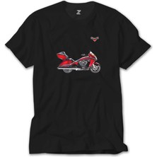 Z Zeplin Victory Vison Red Siyah Tişört