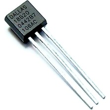 DS18B20 Sıcaklık Isı Sensörü Dijital Termometre Ic -55C 125C To-92 -0.5c Hassasiyet 9/12 Bit Adc