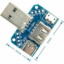 USB Soket Çevirici Kart USB Type C Micro USB Erkek Dişi USB Cep Telefonu Elektronik Cihaz USB Port