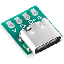 USB Type C 4 Pin Dıp Çevirici Pcb USB Dip Adaptör Kart