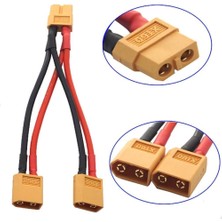 XT60 Konnektörlü Y Tip Birleştirici Kablo 10 cm Lipo Pil Batarya