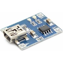 Lityum Pil 18650 Şarj Devresi TP4056 1A Li-Ion Mini USB Soket Yeni