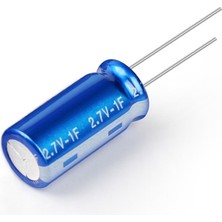 1f 2.7V Süpercap 8X14MM Dıp Süper Kapasitör Enerji Depolama Güneş Rüzgar Akü Batarya