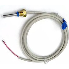 PT1000 Sıcaklık Sensörü 0C/105C Çelik Isı Probu 1.5 Metre IP68 Su Geçirmez Isıtıcı Fırın Kazan