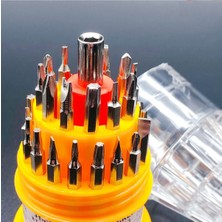 31 Parça Üniversal Çok Amaçlı Tornavida Seti Test Tamirat Çelik