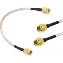 RG316 10CM Sma Erkek Erkek Kablo Rf Uzatma Kablosu Altın Kaplama Soket 0-6ghz Wi-Fi Anten Fpv Lora