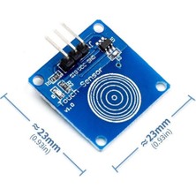 Dijital Dokunmatik Sensör TTP223B - Parlak LED Göstergeli Kullanımı Kolay Modül