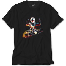 Z Zeplin F1 Redbull Siyah Tişört