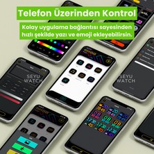 Seyutech LED Pi x el 3+1 Tablo Dijital Ekran Yazı ve Animasyon Eklenebilen Telefon Kontrollü 16*16 LED