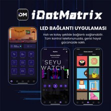 Seyutech LED Pi x el 3+1 Tablo Dijital Ekran Yazı ve Animasyon Eklenebilen Telefon Kontrollü 16*16 LED