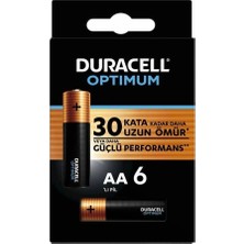 Duracell 6lı Optimum Aa Kalem Pil