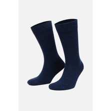 Mısırlı Erkek Koyun Yünü Tekli Indigo Soket Çorap M 65003 I