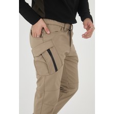 Camp Scoutland CAMP594 Outdoor Softshell Su Ve Rüzgara   içi Polarlı Kışlık Erkek Taktik Pantolon
