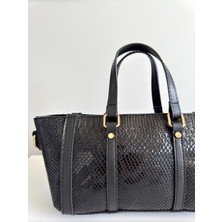 L'envie Kroko Desenli Çapraz Askılı Elçantası