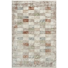 Royal Halı Diva DZ02B Krem Multi Viskon Akrilik Yumuşak Dokulu Otantik Etnik Halı