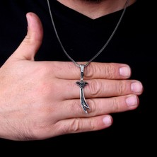 Tesbih Sepetim 925 Ayar Gümüş Hz Ali Kılıcı Model Kolye