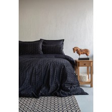 Apricitas Home Times Black Unique Touch  Pamuk Çift Kişilik Nevresim Takımı