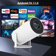 Mini Projeksiyon Taşınabilir Projeksiyon Cihazı Hd Projeksiyon Cihazı Android 11 Android Tv Projeksiyon Cihazı Ev