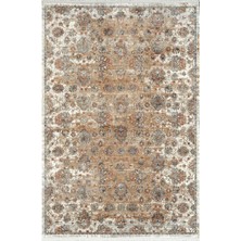 Royal Halı Diva DZ04A Krem Vizon Viskon Akrilik Yumuşak Dokulu Otantik Etnik Halı