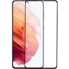 Kzy Samsung Galaxy S21 ile Uyumlu Tam Kaplayan Temperli Ekran Koruyucu Cam