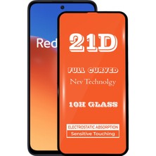 Kzy Xiaomi Redmi 12 ile Uyumlu Tam Kaplayan 21D Temperli Ekran Koruyucu Cam