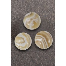 Pozitif Doğal Taş Doğal Sarı Oniks Taşından Kase 32-Onk