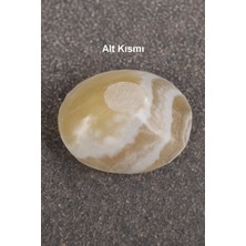 Pozitif Doğal Taş Doğal Sarı Oniks Taşından Kase 32-Onk