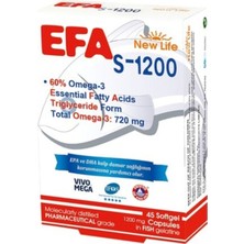 New Life Efa S-1200 Mg 45 Kapsül 3 Adet