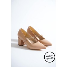 Hera Shoes Günlük Kadın Taşlı Topuklu Ayakkabı HS010K05C