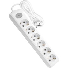 Viko 6'lı 20 Metre Anahtarlı Grup Priz - Çocuk Korumalı (Öznur Kablo İle)