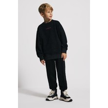 Babokah (Kids Boy) Oversize Fit Eskitme Efektli Sweatshirt