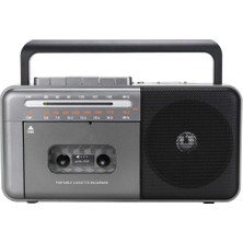 Knstar PX-680BT Fm Radyo-Usb-Mp3 Player Bluetoothlu Kaset Çalar Gri