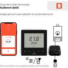 Cosa Akıllı Oda Termostatı Kablosuz Kombi Kontrolü V5