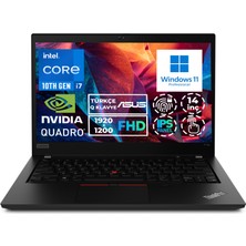 Lenovo Thinkpad P14S G1 I7-10610U 32GB 512GB SSD 2 GB P520 14" Fhd W11P Dokunmatik 20S40040TX 007