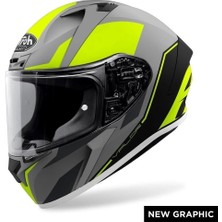 Kask Aıroh Valor Wıngs Yellow Matt