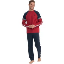 U.S. Polo Assn. Pamuk Uzun Kol 4 Mevsim Giyilebilir Erkek Pijama Takım 18831