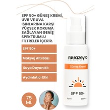 Nutrazeyra Cosmetics Leke Karşıtı 50 Spf Yüksek Koruma Suya Dayanıklı Yüz ve Vücut Güneş Kremi 75 ml