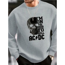 M.ç Store -Erkek Sweatshirt  Hıghway Baskılı Hodies  Kompakt Kumaş (Içi Pamuklu)