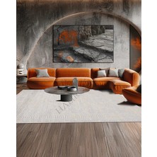 Halı Roma Ipek Bambu White-Cream