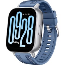 Sneezy Redmi Watch 5 Active Redmi 5 Lite ile Uyumlu Metal Tokalı Dikiş Detaylı Şık Dokuma Silikon Kordon