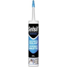 Selsil Akrilik Silikonize  Mastik Beyaz