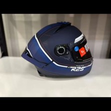 mt Helmets Thunder 4 R25 B5 Mat Güneş Vizörlü Mavi Lacivert Full Face Kask