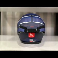 mt Helmets Thunder 4 R25 B5 Mat Güneş Vizörlü Mavi Lacivert Full Face Kask