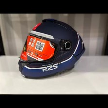 mt Helmets Thunder 4 R25 B5 Mat Güneş Vizörlü Mavi Lacivert Full Face Kask