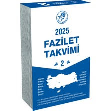 Hayat Rehberimiz 2025 Fazilet Blok Duvar Takvimi 7 Bölge Yurtiçi