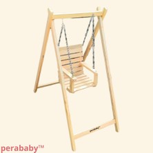 Perababy™ Çocuklara Özel %100 Masif Ahşap Ahşap Salıncak