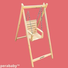 Perababy™ Çocuklara Özel %100 Masif Ahşap Ahşap Salıncak