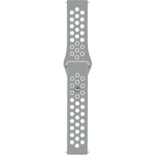 Ekoodukkan Huawei Gt5 Gt4 Gt3 Gt2 46MM (22MM) Uyumlu Delikli Çift Renkli Spor Silikon Kordon Kayış