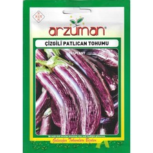 Arzuman Çizgili Alaca Patlıcan Tohumu 5 gr Arzuman Tohumculuk